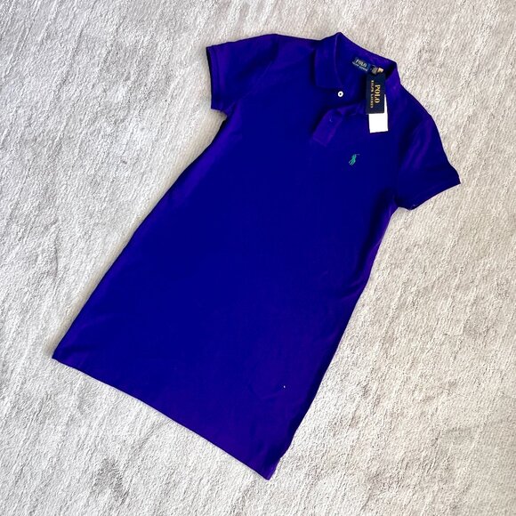 NWT Polo Purple Shirt Dress - Size Medium - Ralph Lauren - Picture 10 of 10